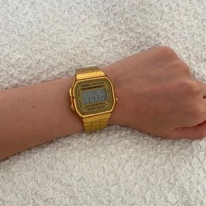 Casio Retro Gold Watch